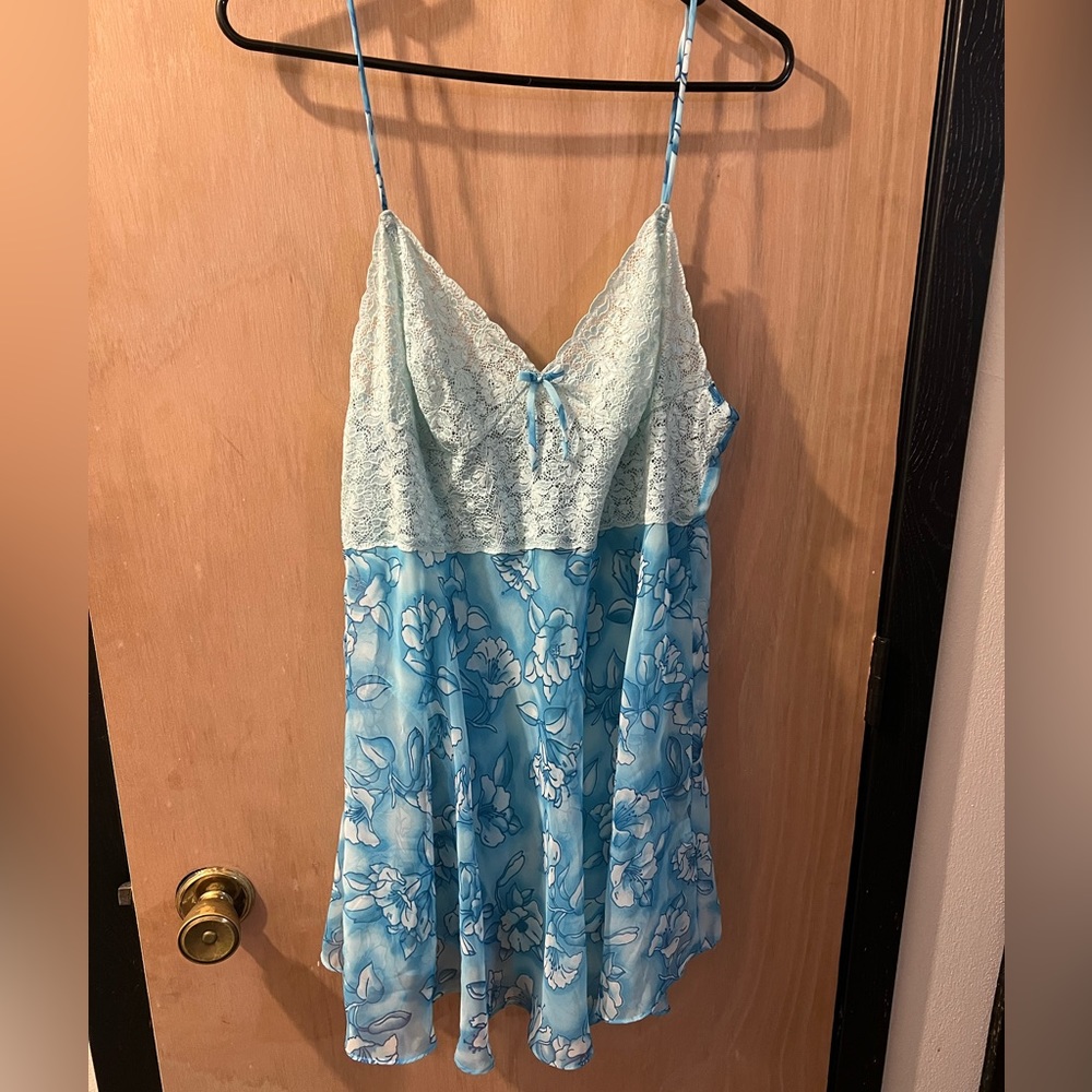 Vintage Lace and Chiffon Slip Dress